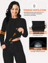 2-teiliges Thermounterwäsche-Set für Damen | nahtlose Langarm- und Leggings